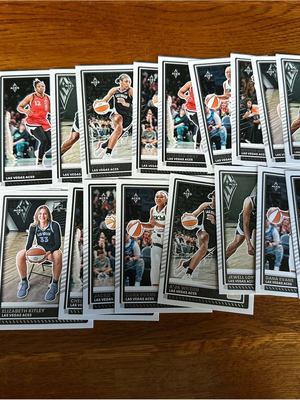 Panini Las Vegas Aces Black & White Player Card Collection